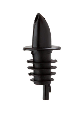 Pack of 10 Economy Freeflow Plastic Pourer Black