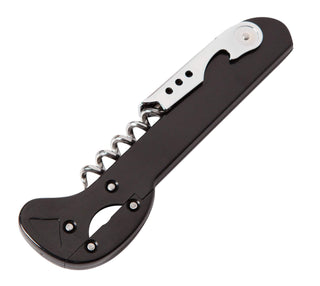 Black Corkscrew Bottle Opener (Inc. foil cutter)